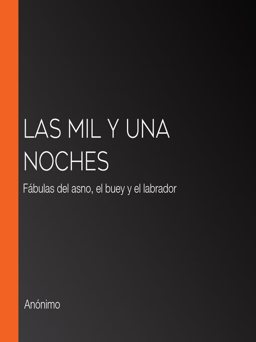 Title details for Las mil y una noches by Anónimo - Available